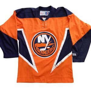 New York Islanders 2000s CCM orange Crush Alt 3rd jersey S NHL hockey vintage